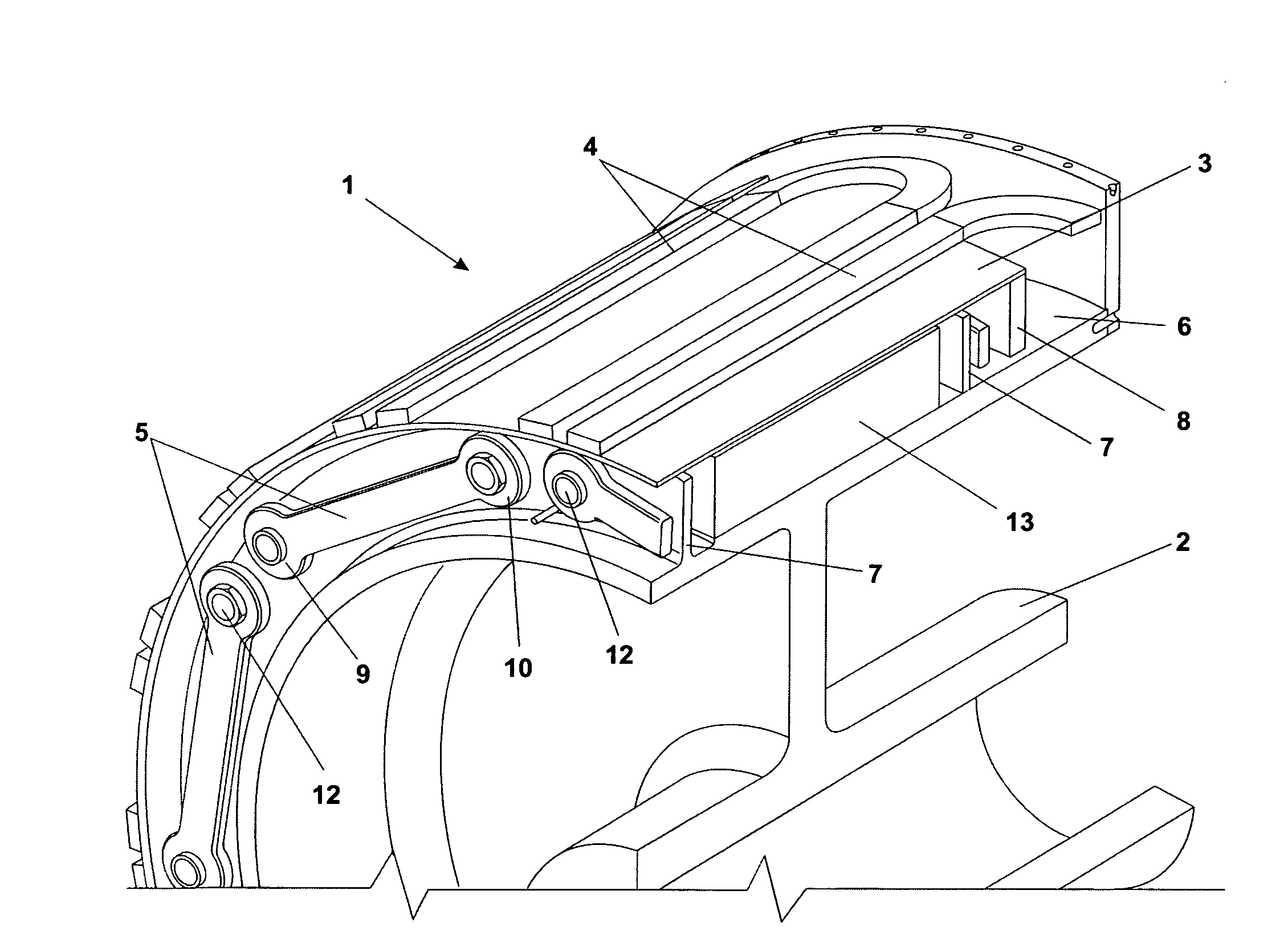 Rotor or a stator for a superconducting electrical machine
