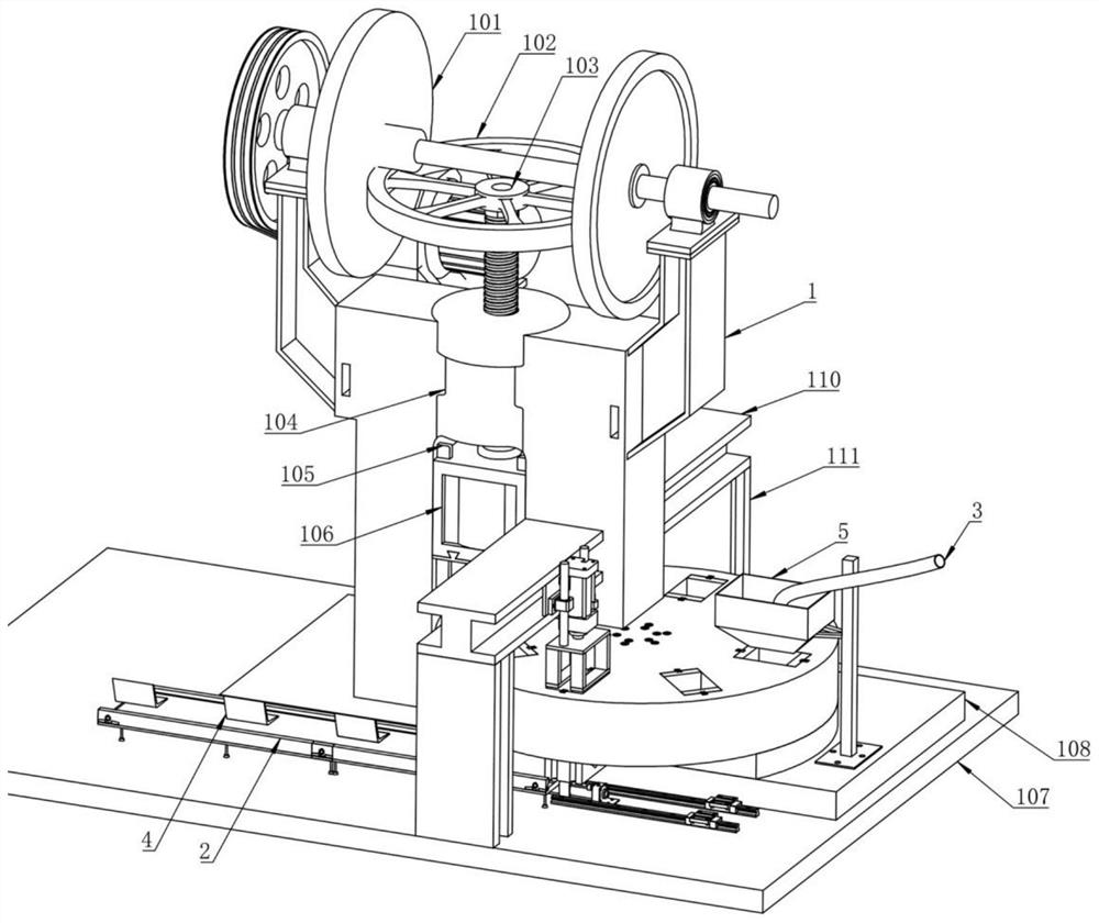 A corner guard plate processing equipment