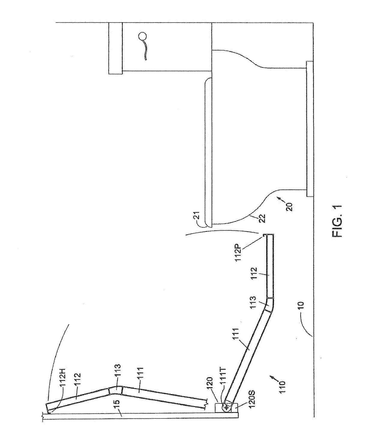 Lavatory Enclosure-to-Toilet Device with Replaceable Cartridge For Hygienic Support of Lowered Slacks