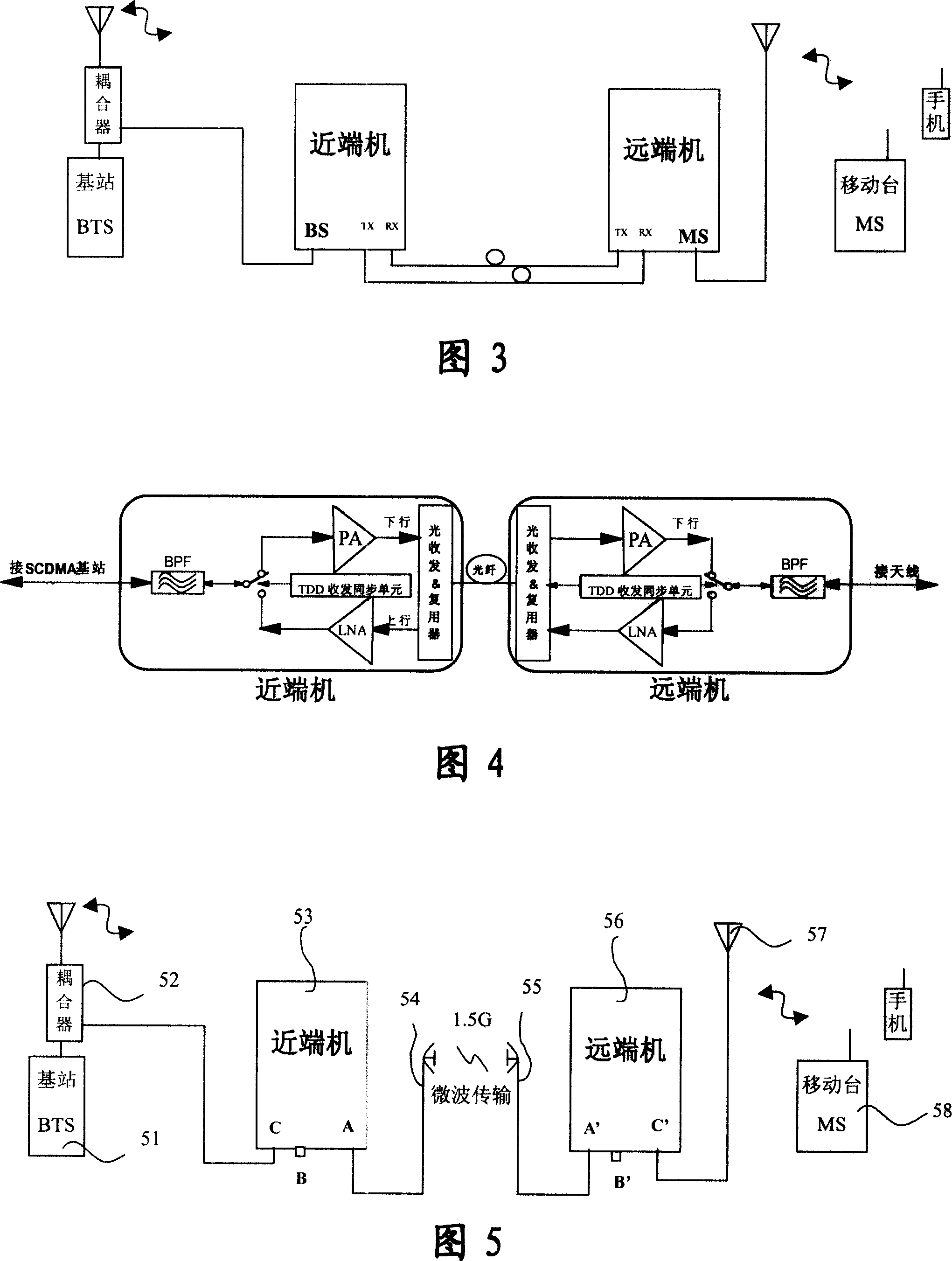 Microwave repeater station and communication method based on SCDMA microwave repeater station