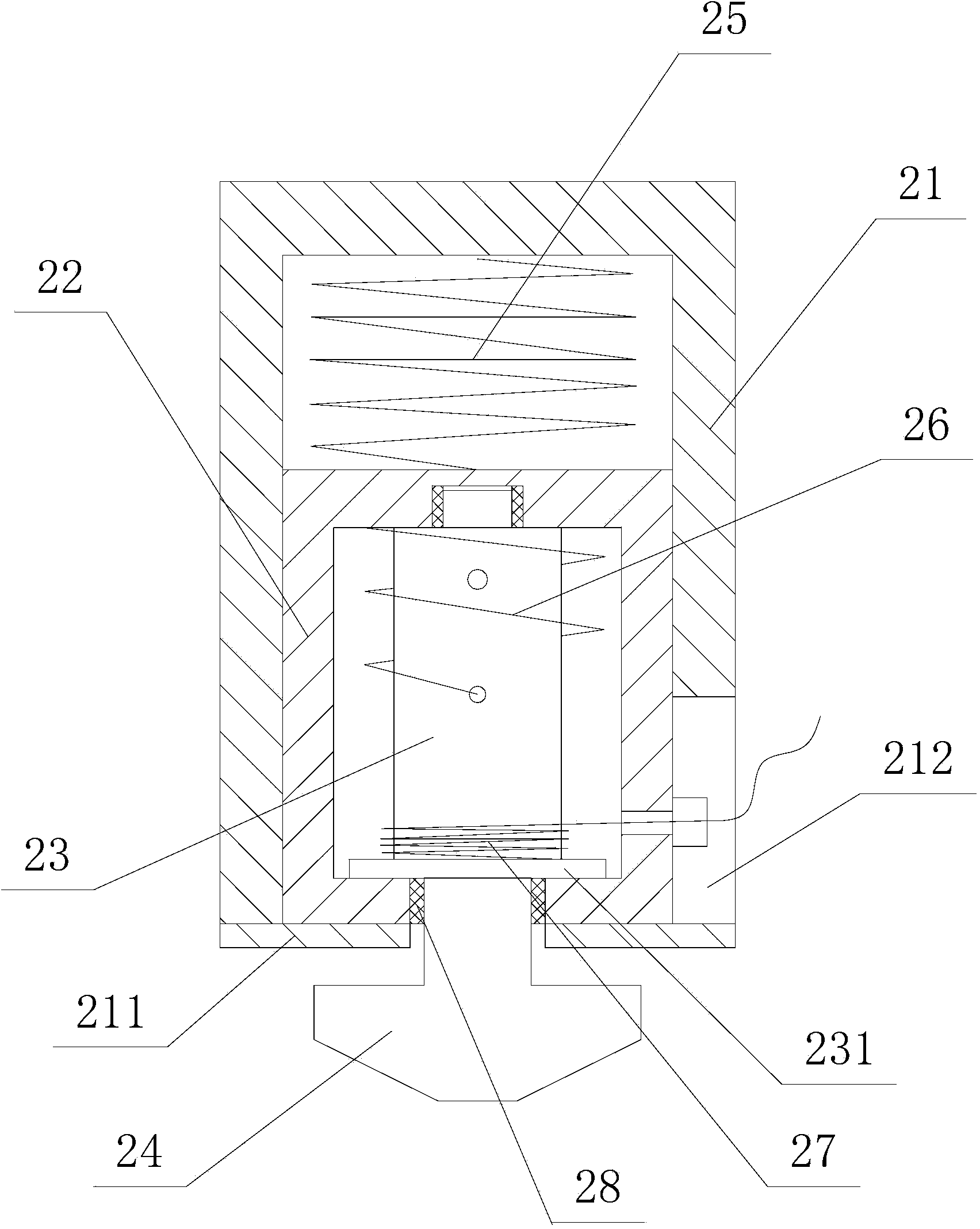 Automatic fixing device for container