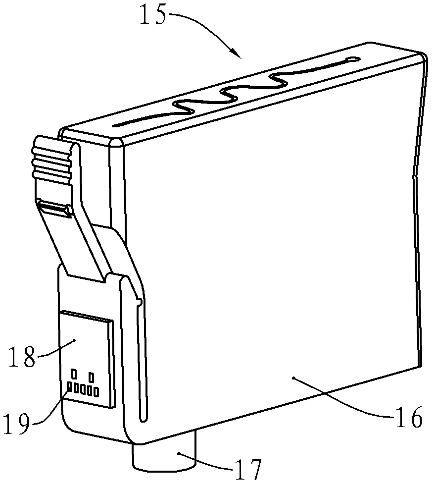 Consumable chip, consumable container and charging method for power accumulation unit of consumable chip