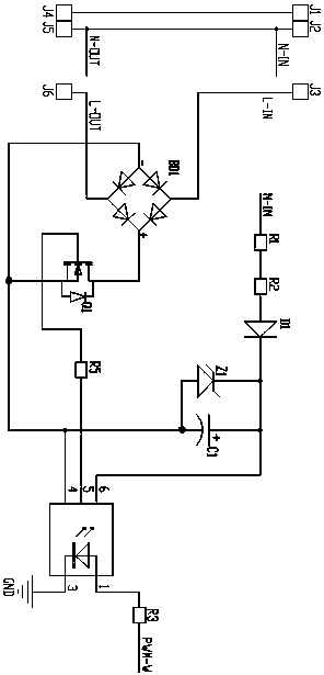 Silicon controlled rectifier dimming constant current power supply, formed LED system, and control method