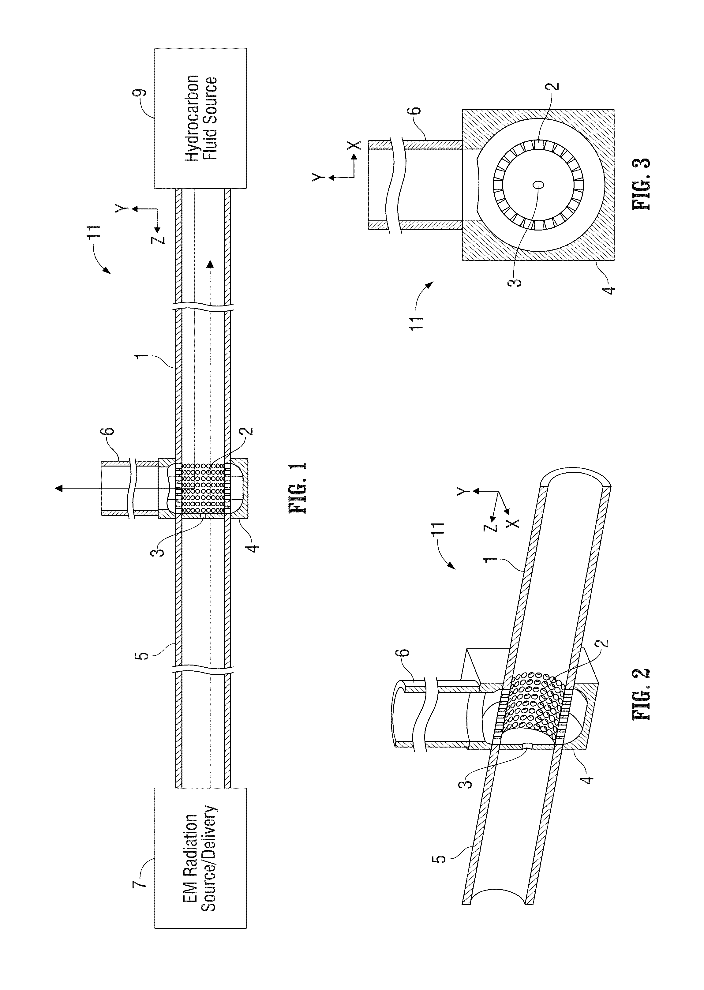 Apparatus and method employing microwave heating of hydrocarbon fluid