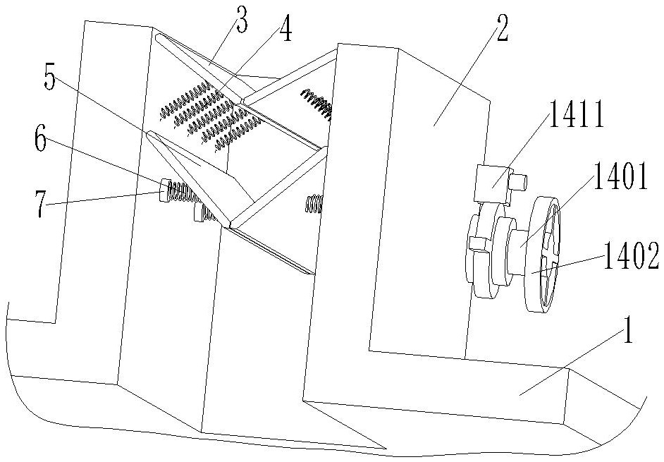 Ore jaw crusher with buffer feeding structure