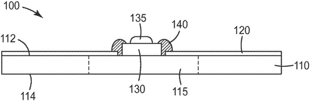 Flexible circuit on reflective substrate