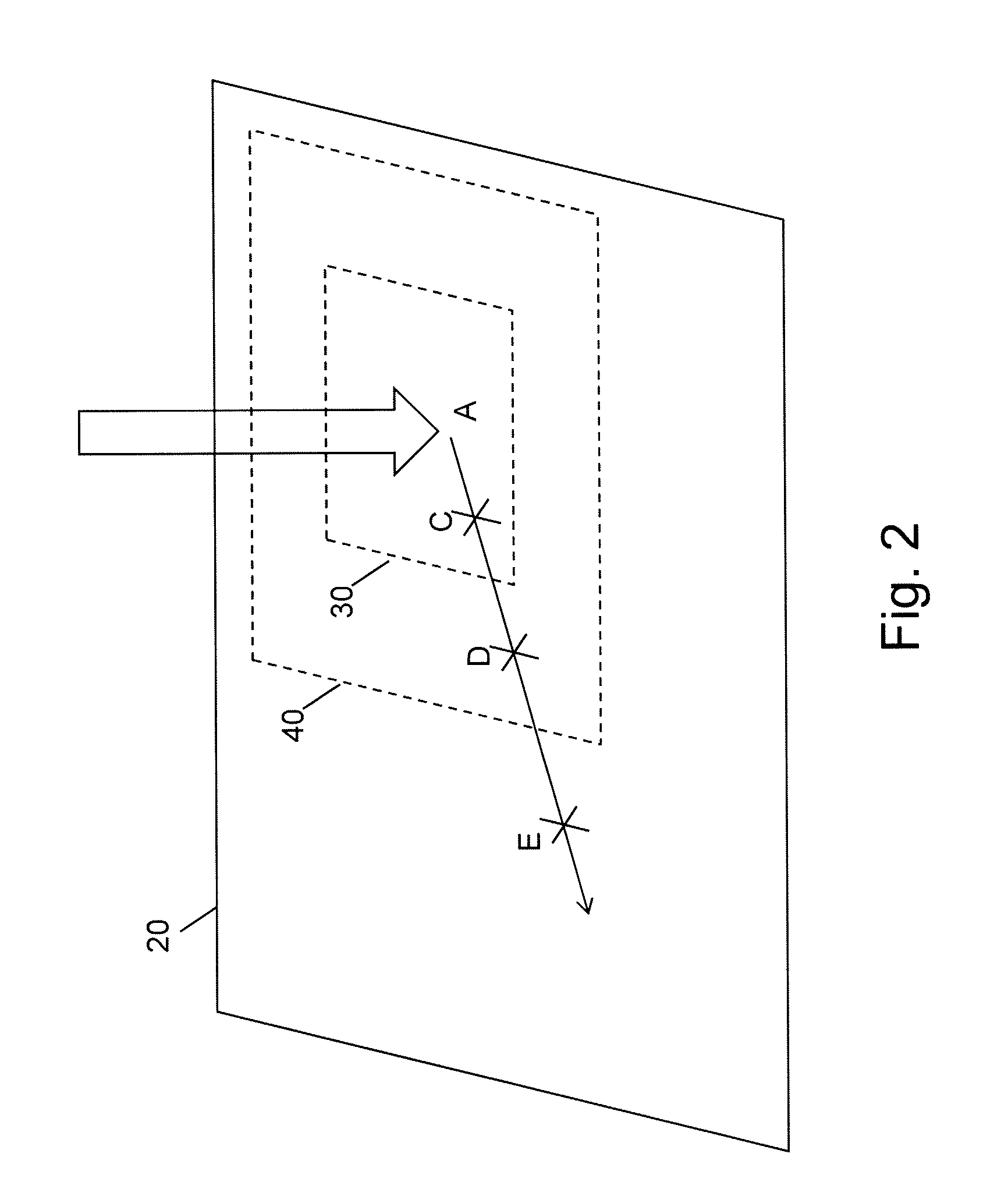 Method for Determining Touch Point Displacement and Associated Apparatus