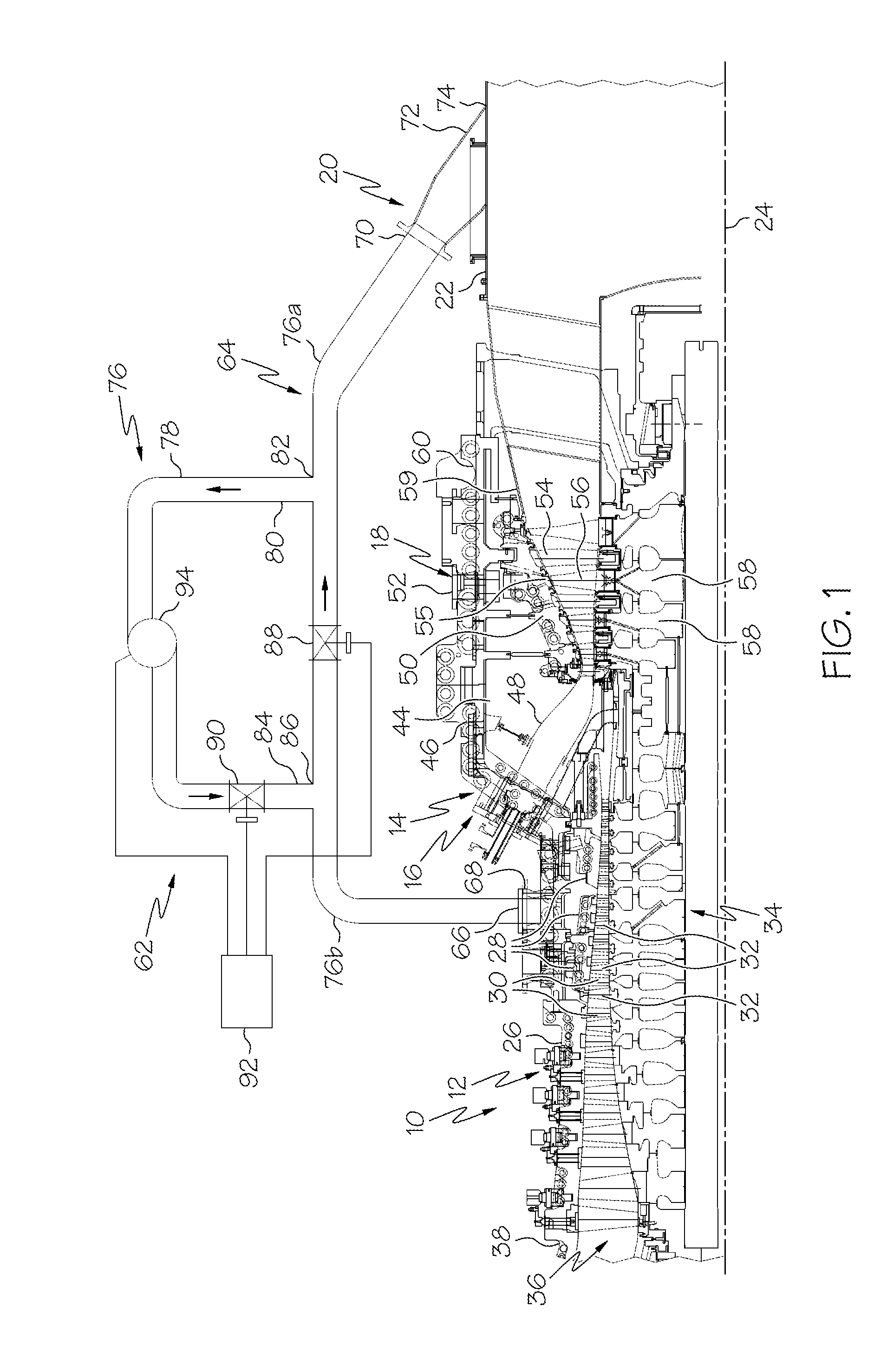 Heat retention and distribution system for gas turbine engines