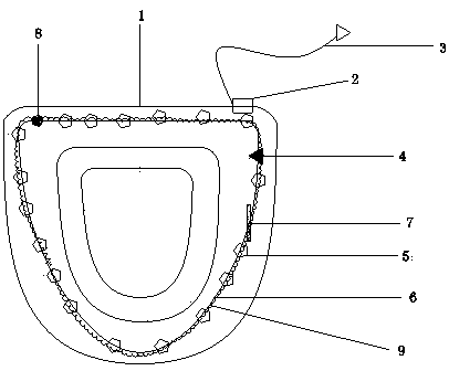 Multifunctional toilet seat device and working principle thereof