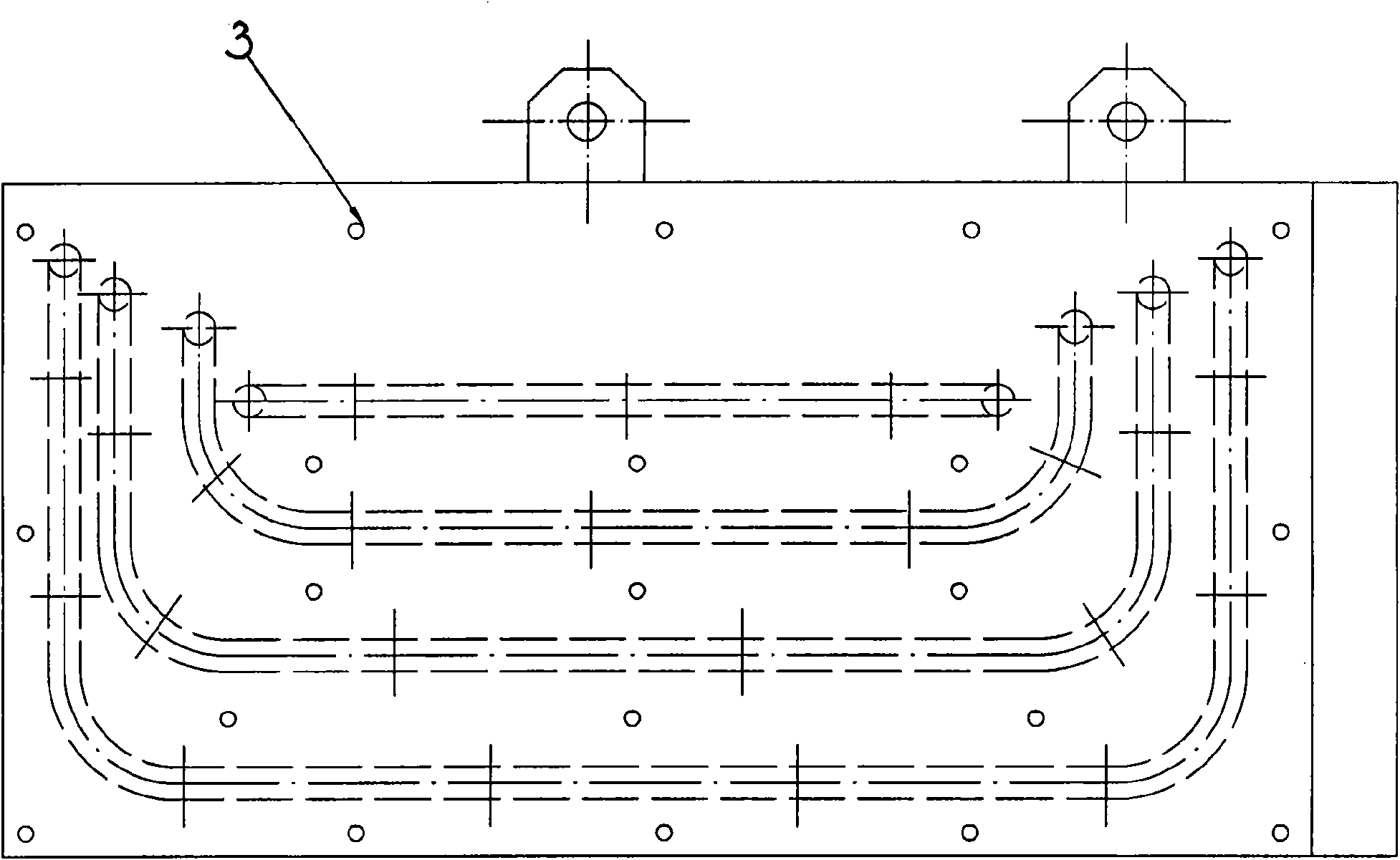 Cooling wall combining steel plates and spherical graphite cast iron and manufacturing method thereof