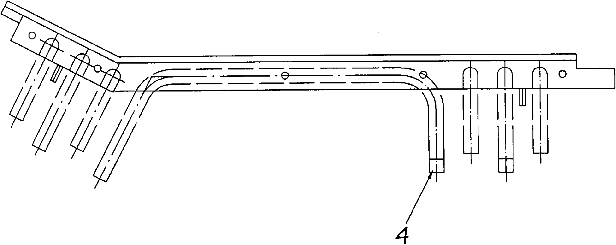 Cooling wall combining steel plates and spherical graphite cast iron and manufacturing method thereof