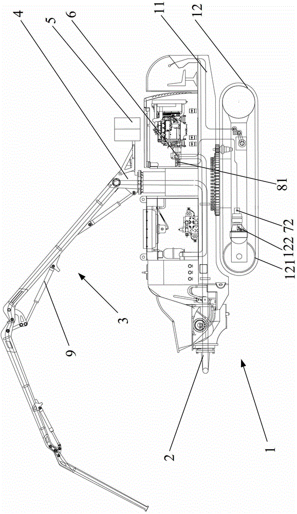 Mobile material distribution pump