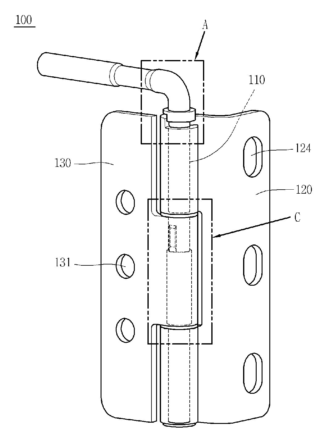 Door hinge assembly