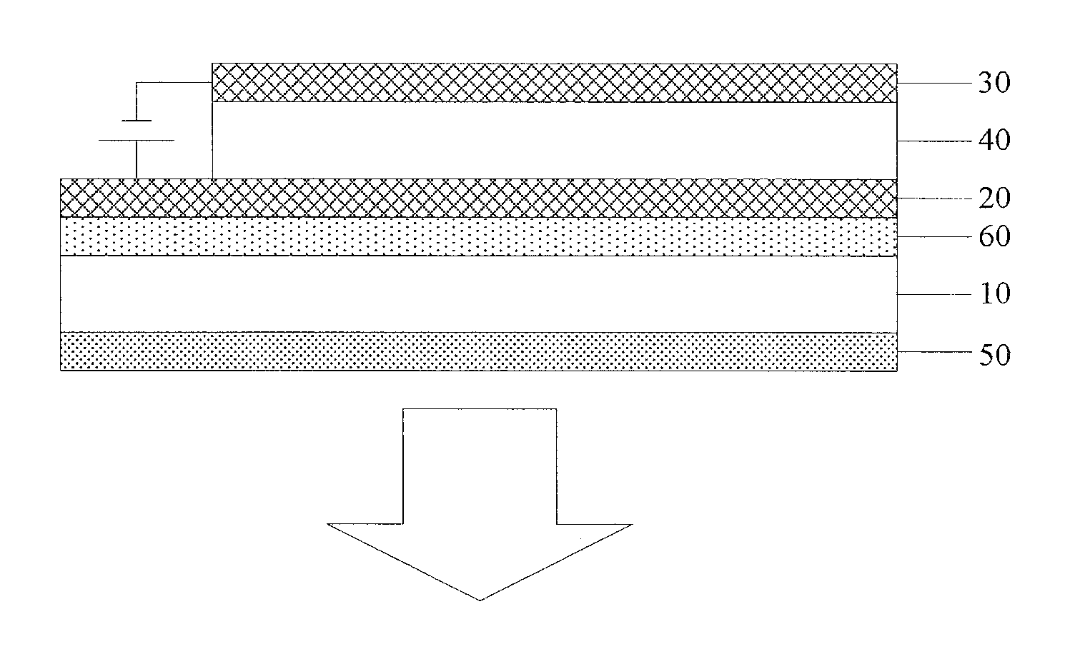 OLED display panel and production process thereof