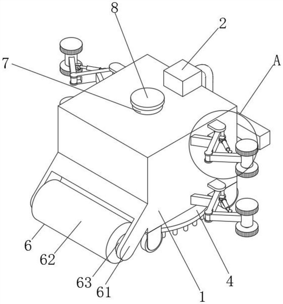 Automatic lampblack pipeline cleaning robot