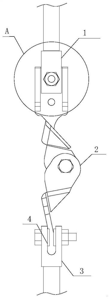 Practical clamp for mechanical property test of anti-seismic suspension and support connecting component and use method of practical clamp