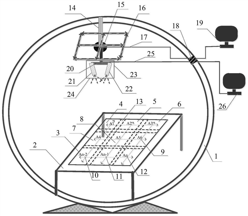 Large-view-field high-precision structural deformation measurement system in simulated space environment