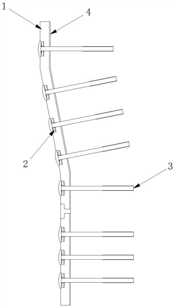 Biological activity glass material broken bone connector used for bone fracture surgery, and use method of biological activity glass material broken bone connector