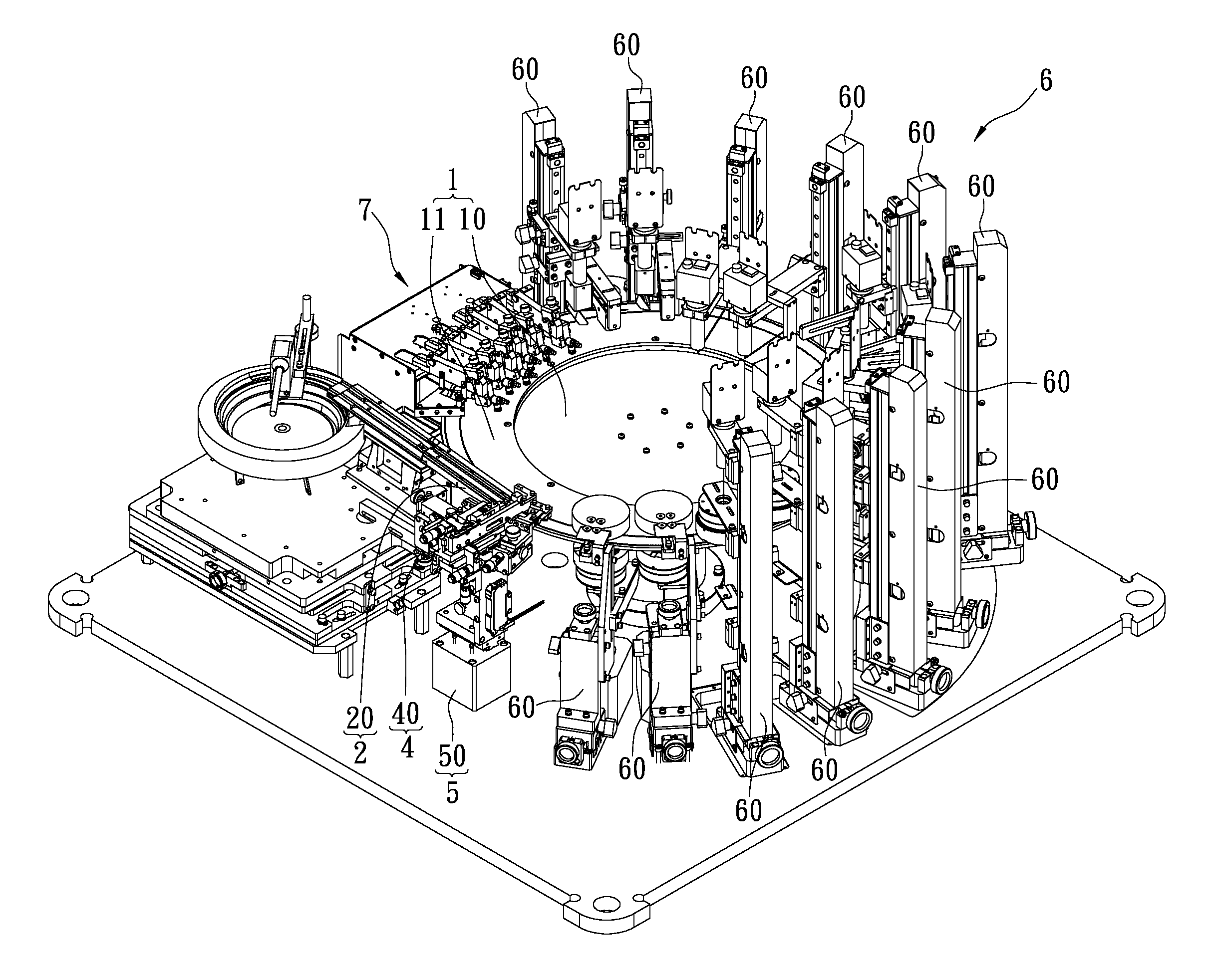 Multi-track detection system for detecting the appearance of electronic elements