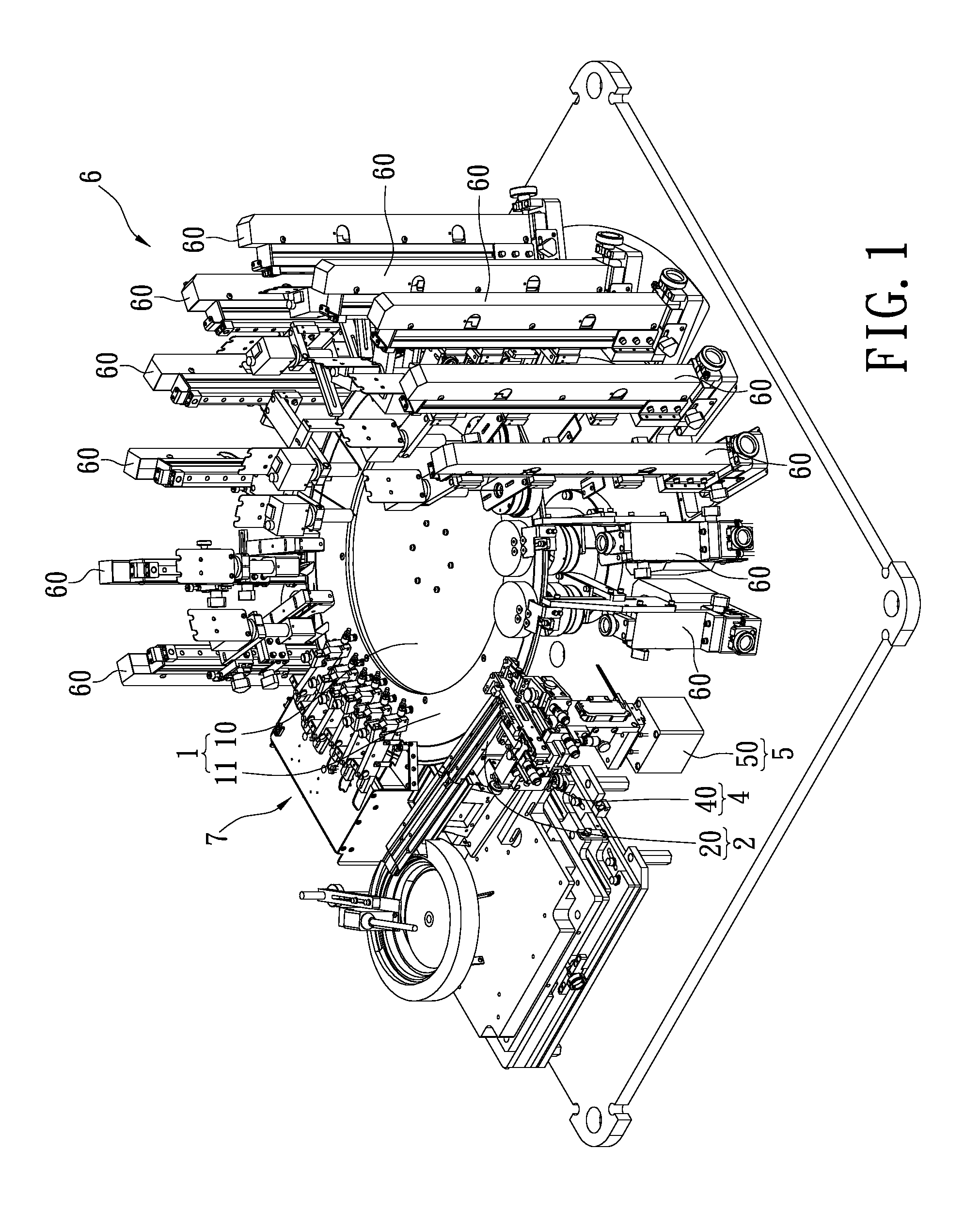 Multi-track detection system for detecting the appearance of electronic elements