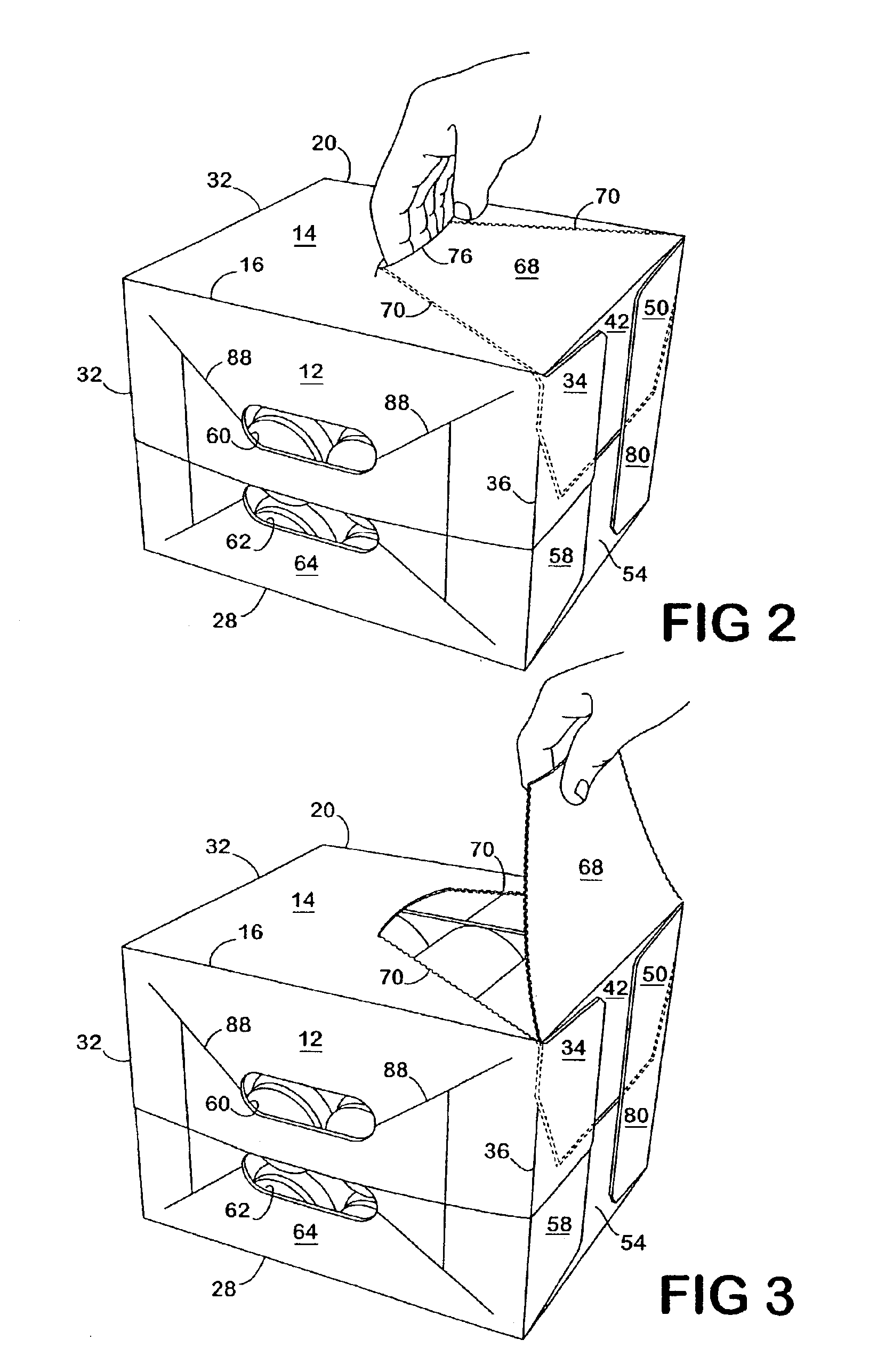 Dispensing system for double stack carton