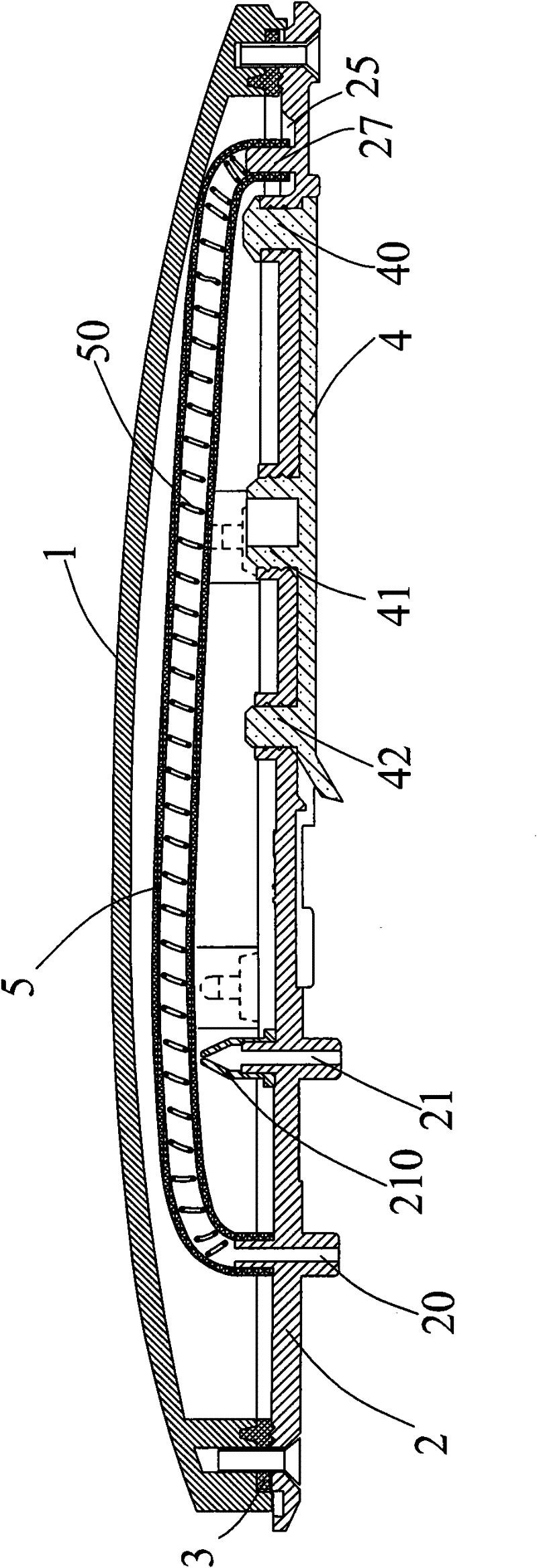 Water tank of hair straightener