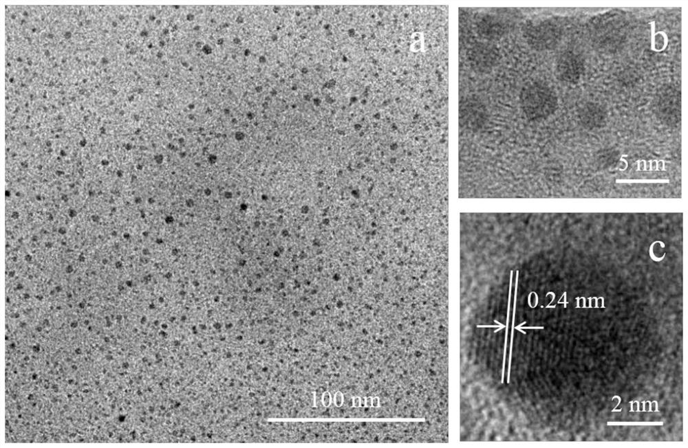 A preparation method of blue-green light carbon quantum dots with pH response