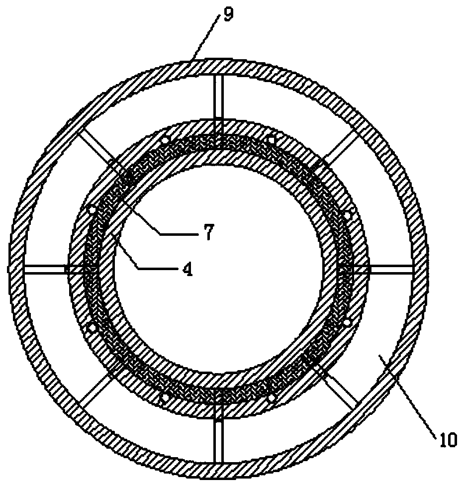Flowing form observation device and method for concrete pumping in arch bridge pipe
