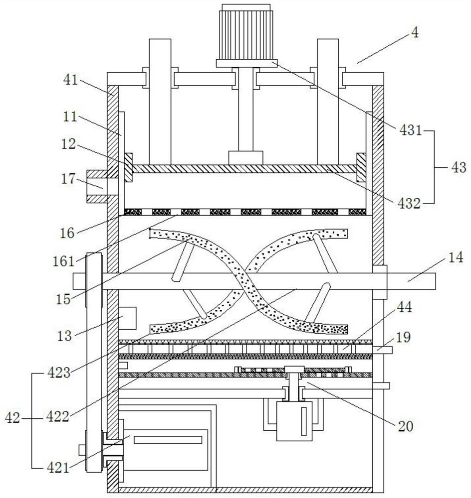 Herbal tea particle production line and production method thereof