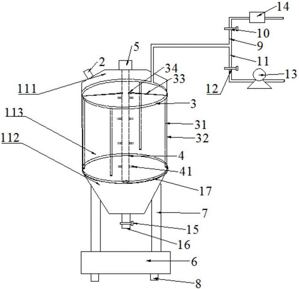 Fermentation tank for straw feed