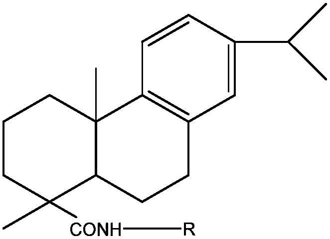 A kind of rosin-based polyamine conductive epoxy curing agent and its preparation method and application