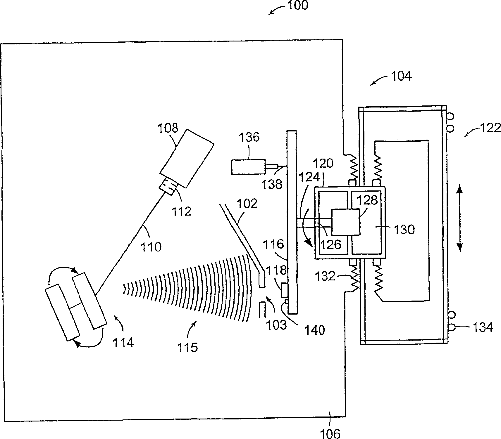 Double scanning thin film processing system