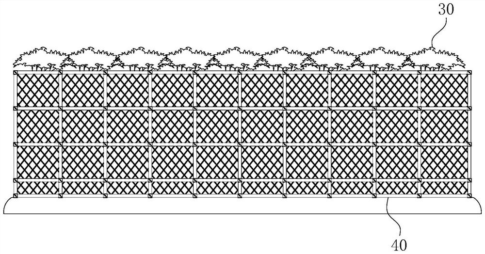 Wall type double-layer implant