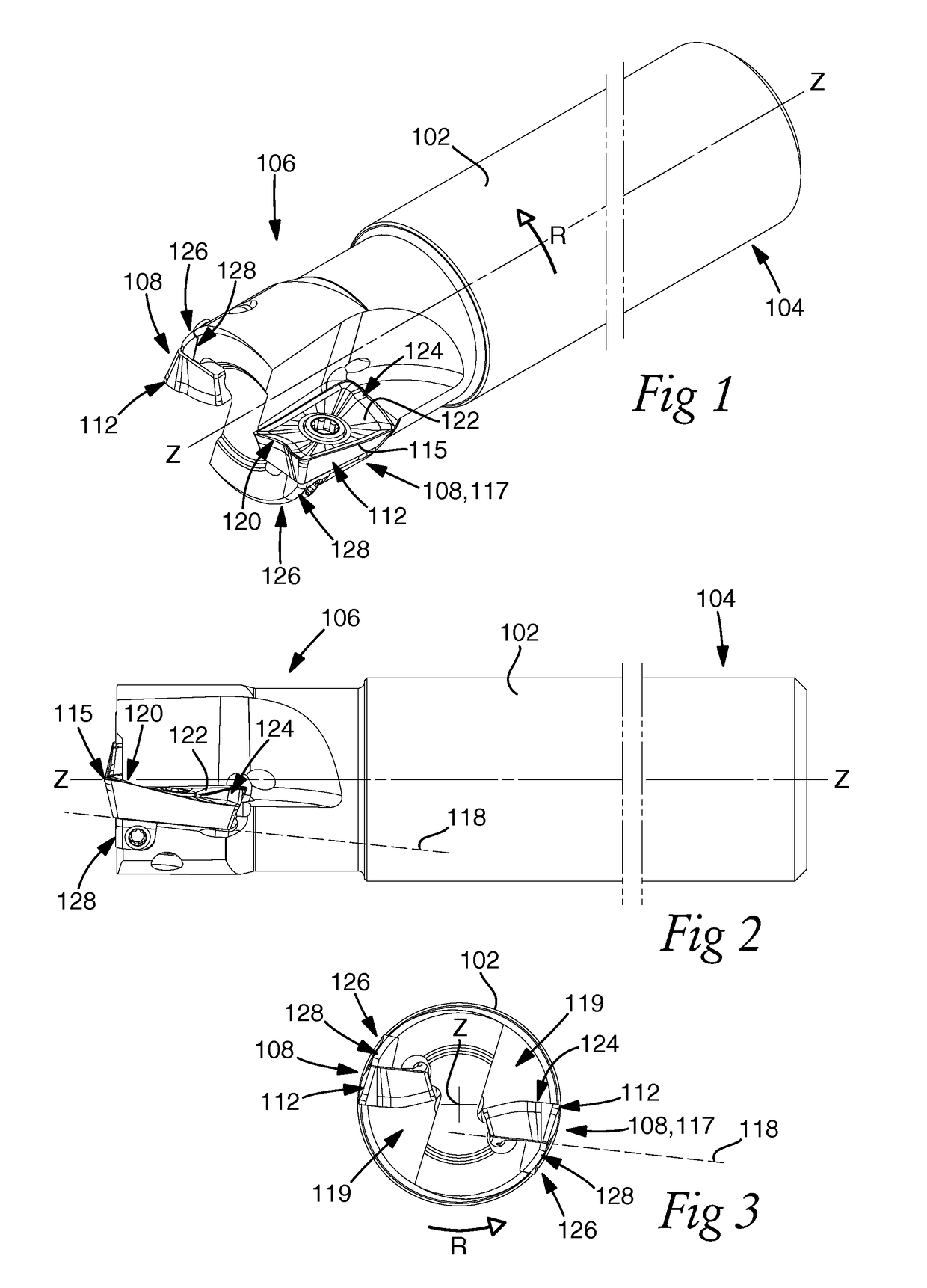 Device for chip removing machining