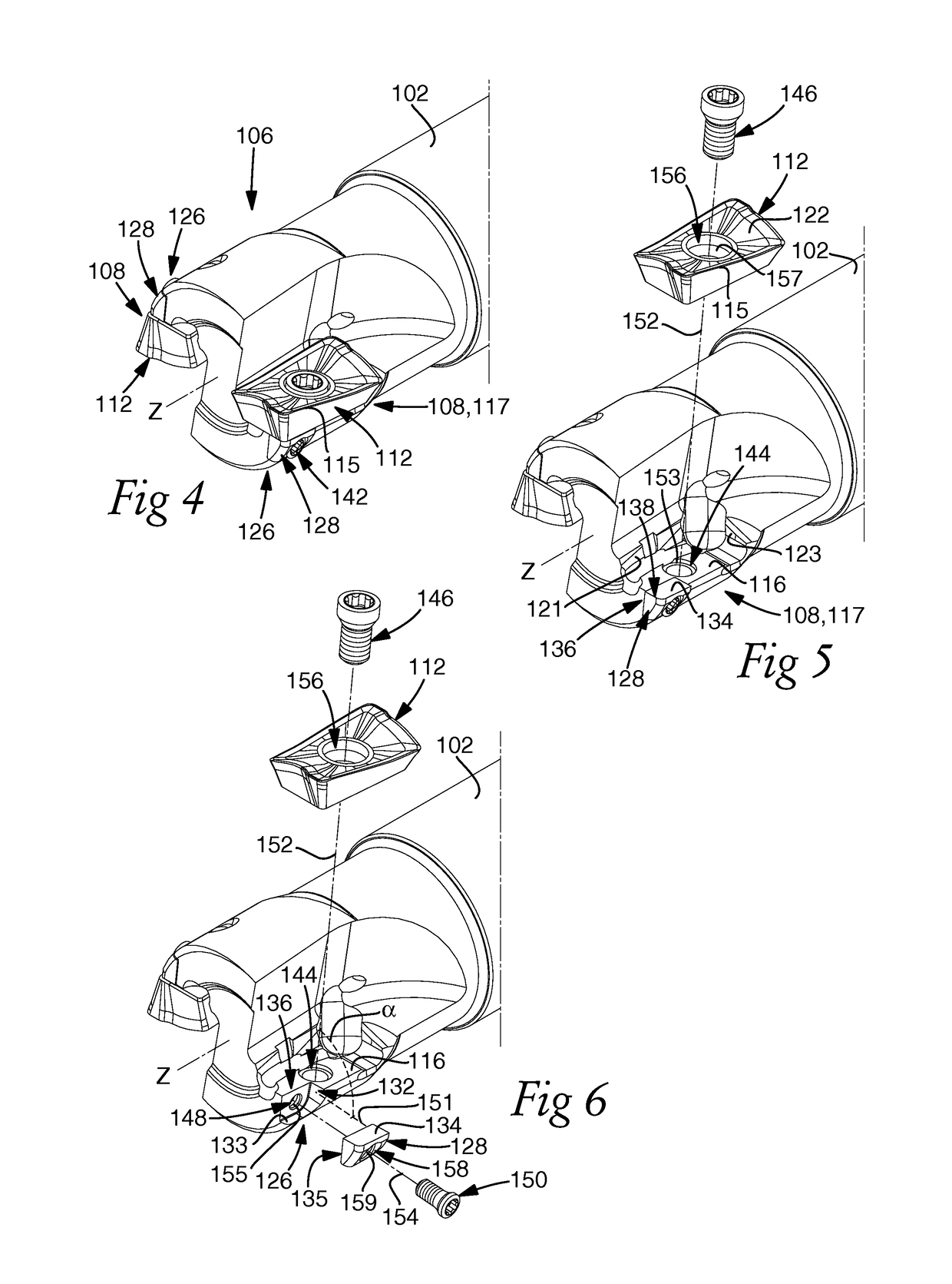 Device for chip removing machining