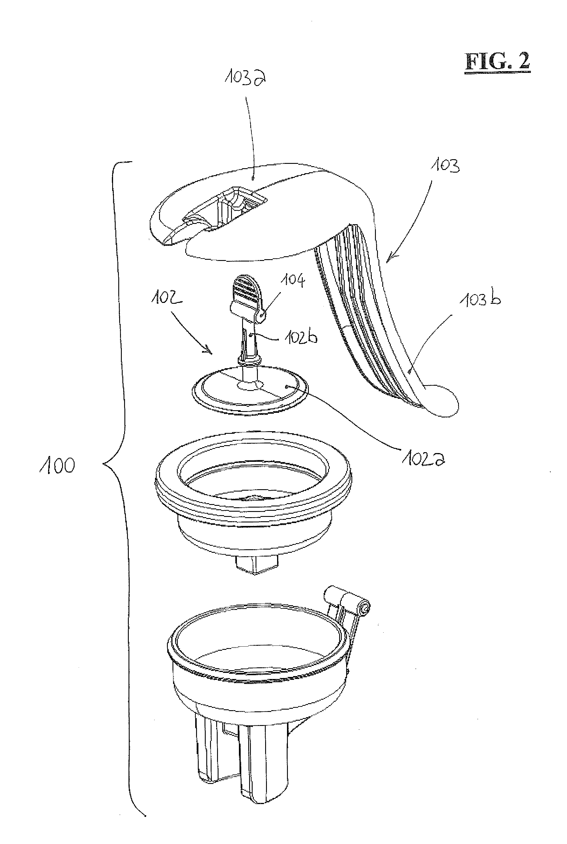 Apparatus for extracting milk from a breast and related pump unit