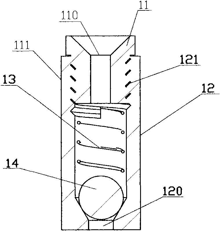 Pressure cooker one-way valve