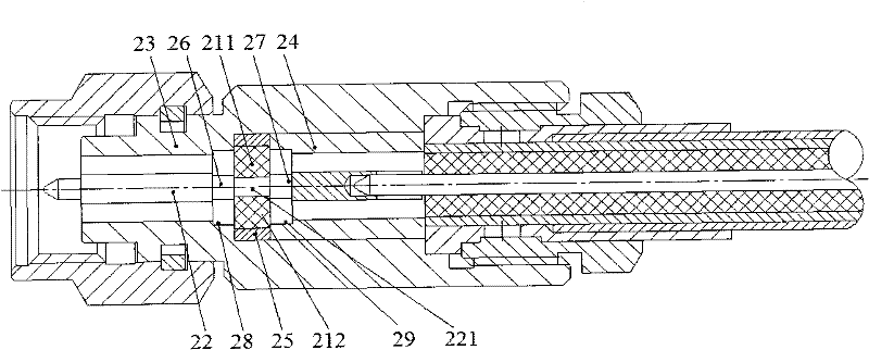 High-precision radio frequency coaxial connector