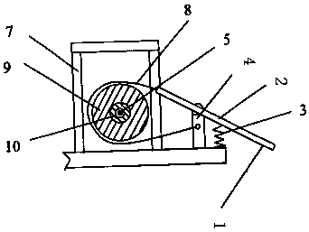 Oppositely-opening type connecting pipe rotary device