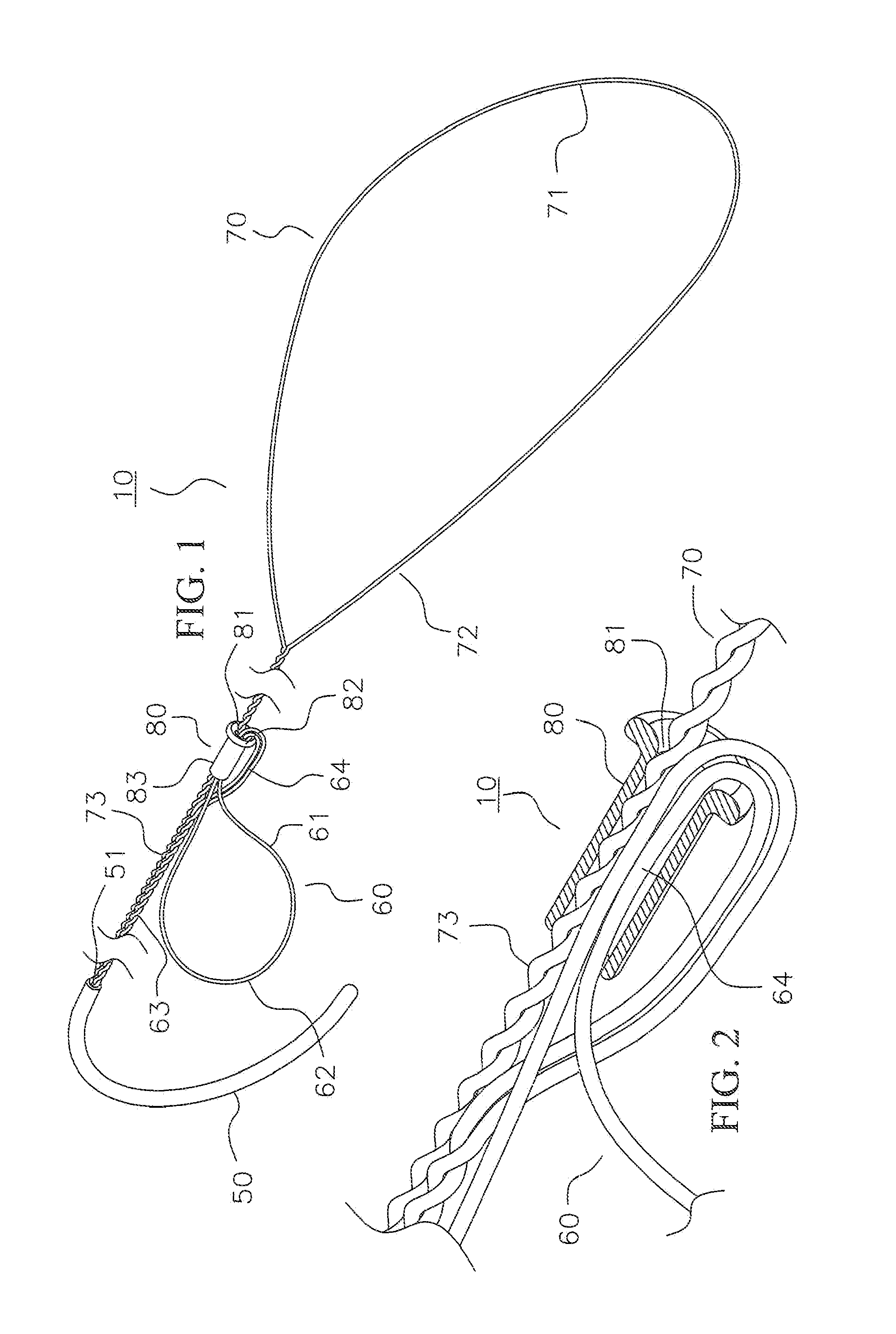 Method and devices for securing bidirectional suture loops using coaxial mechanical fasteners
