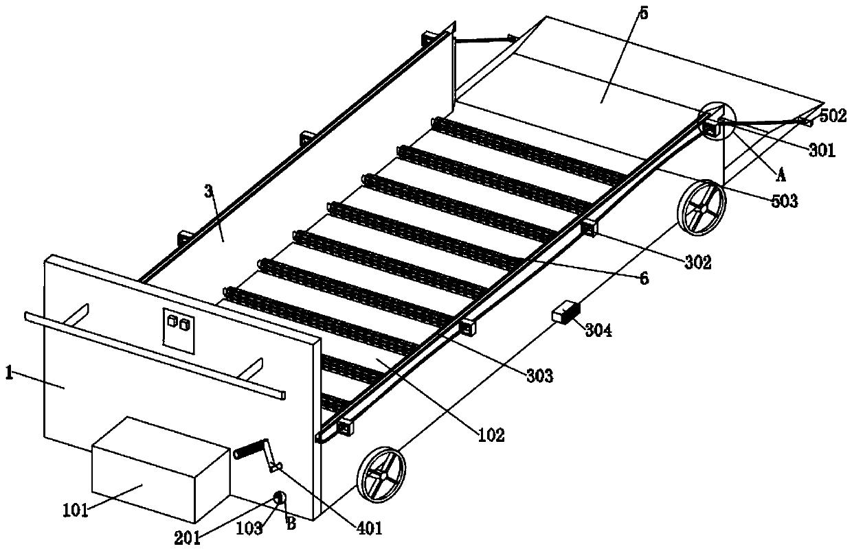 Coal pushing device for thermal power plant fuel transportation