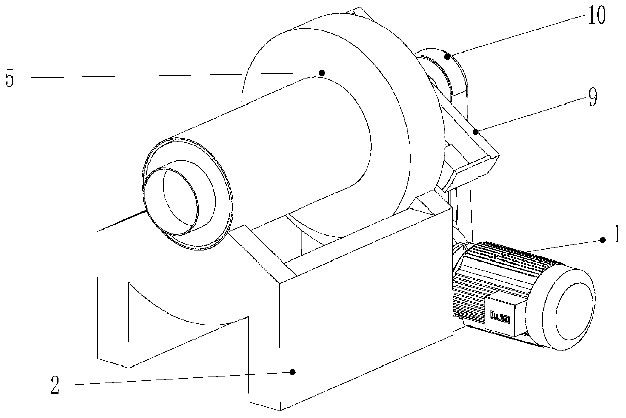 Electromagnetic de-enzyming machine with rotor