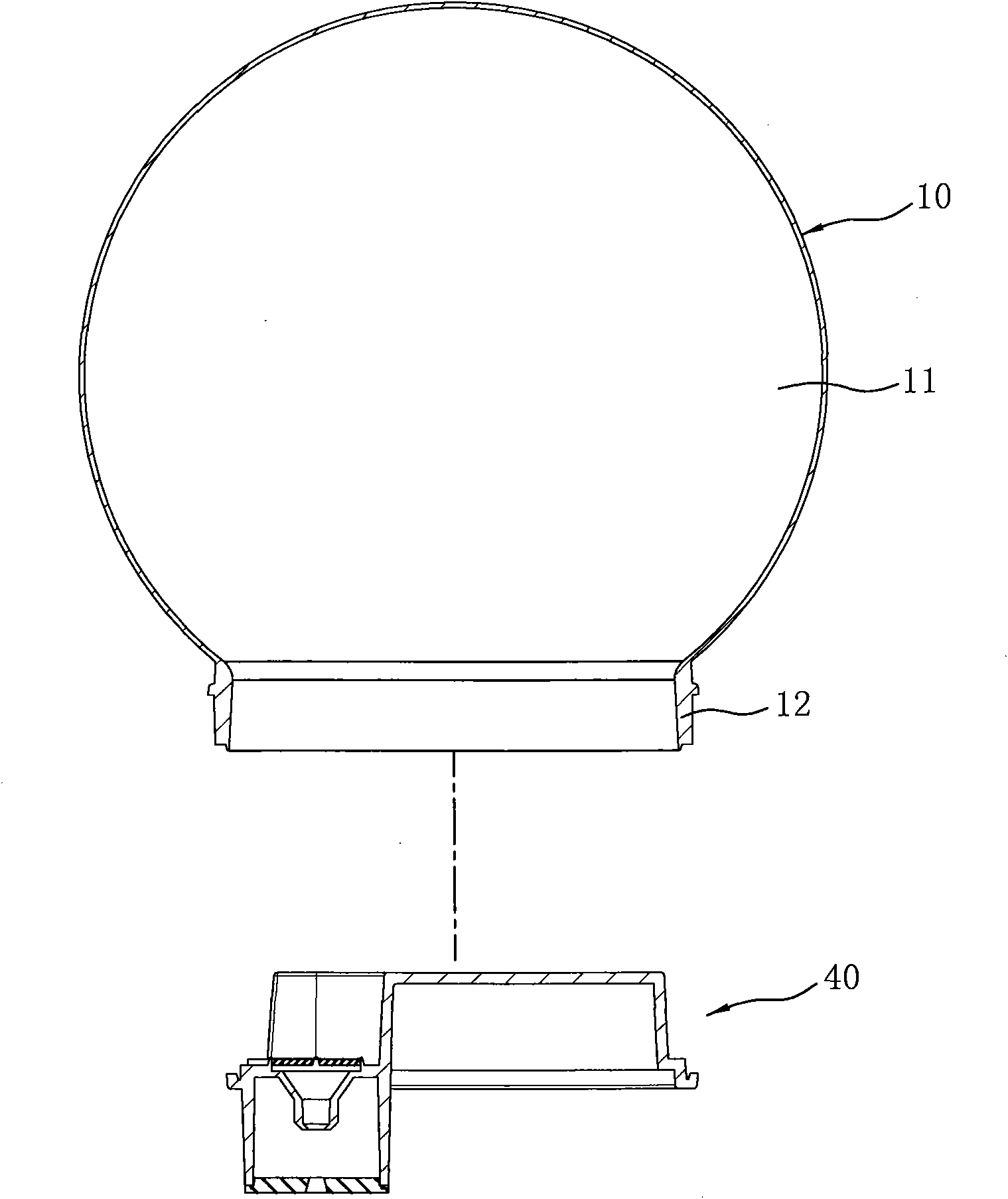 Ejection blow molding method for making transparent plastic material water ball container and finished water ball container thereof