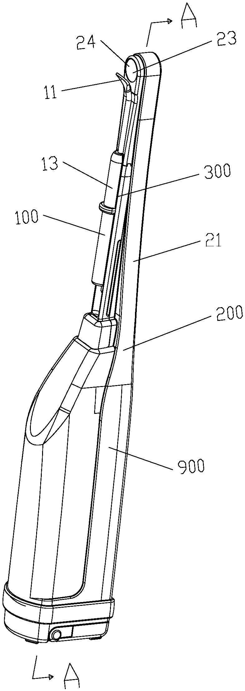 Visible oral cavity spatula