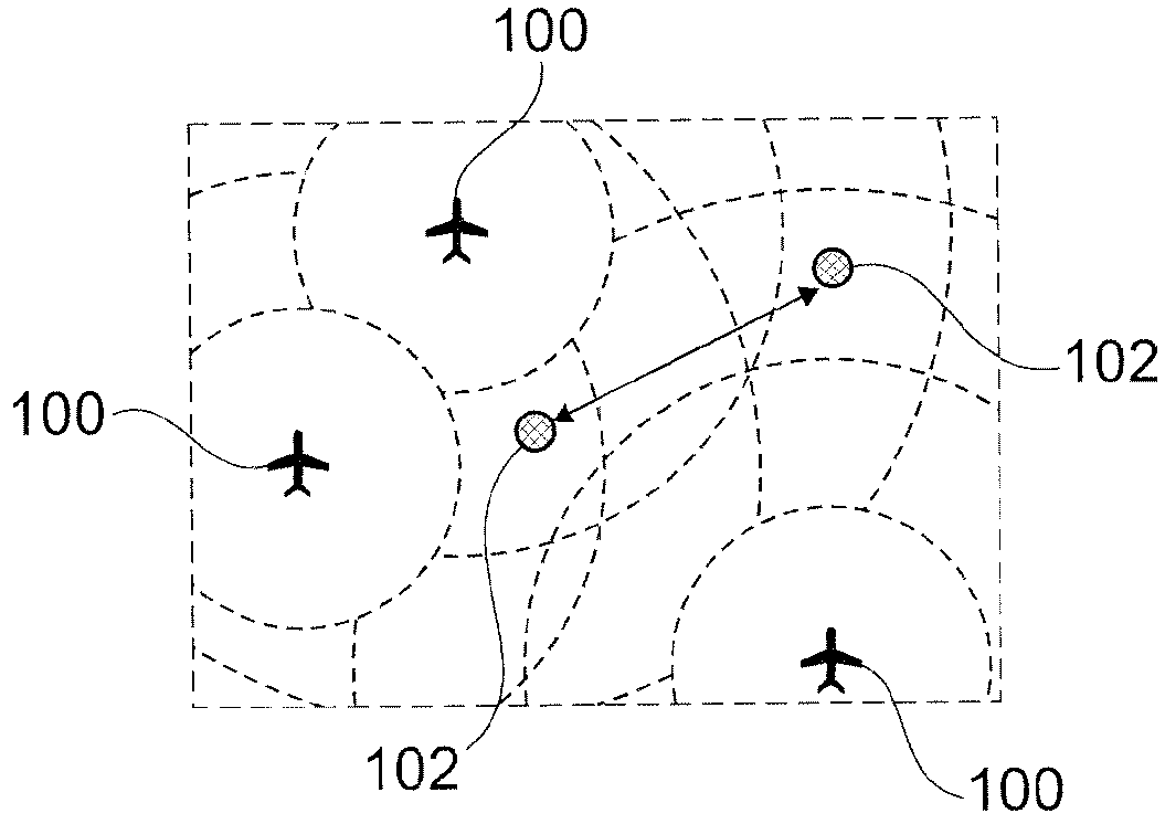 Method for directed digital data transmission between an aircraft and a ground station