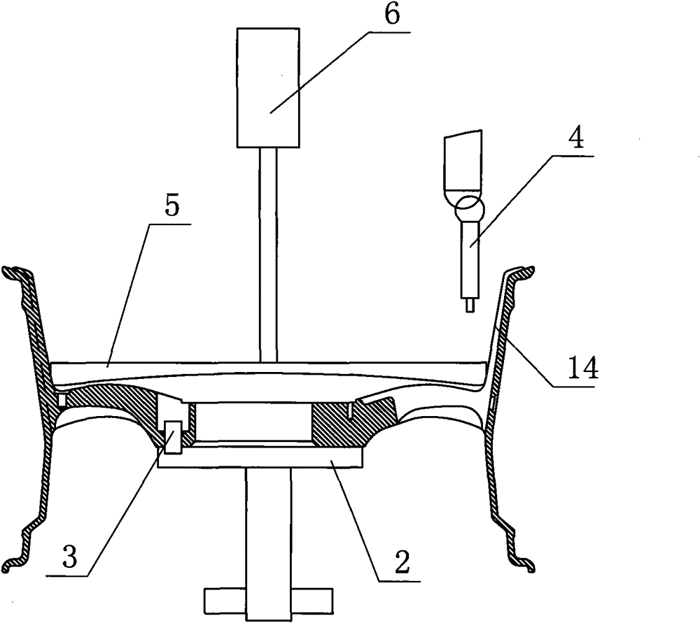 Automobile hub spraying process