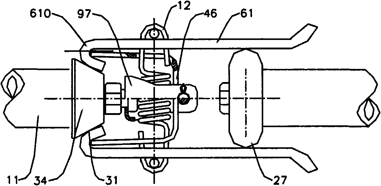 Contact assembly of isolating switch