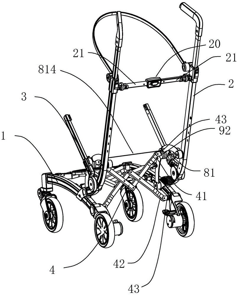 A quickly foldable stroller