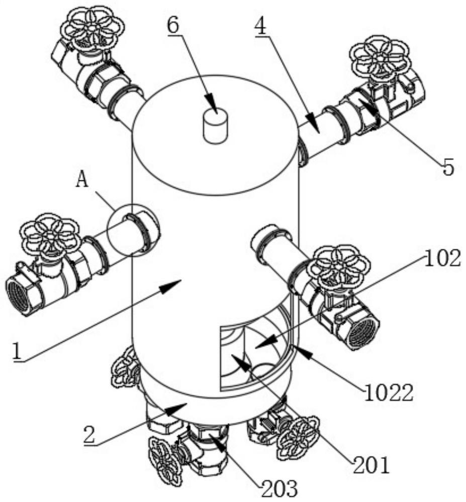 An industrial sewage treatment equipment capable of separating and compressing sludge