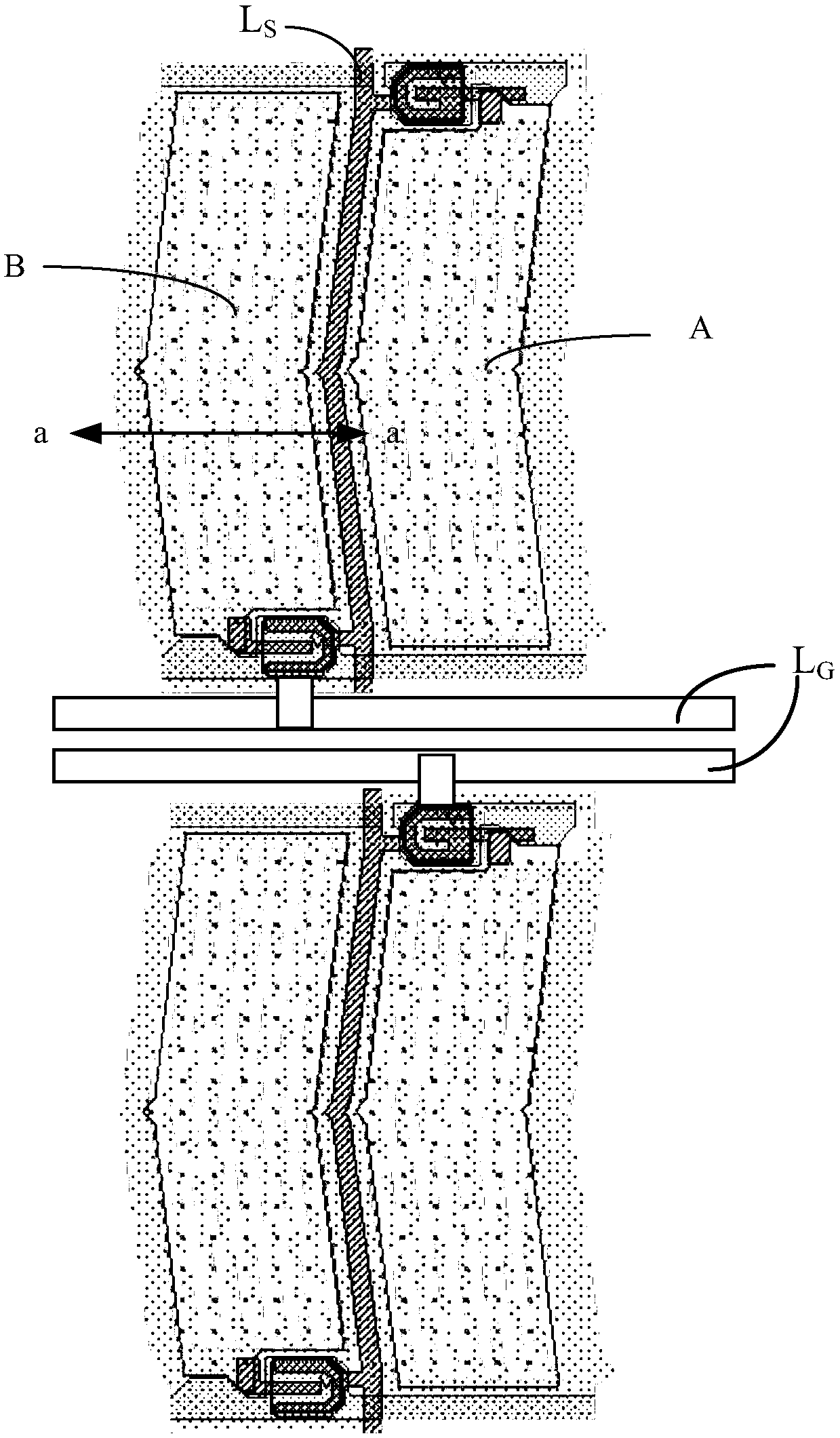 A double gate array substrate and display device